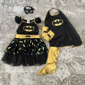 Batgirl Costume girls medium dress with cape Halloween costume 🦇